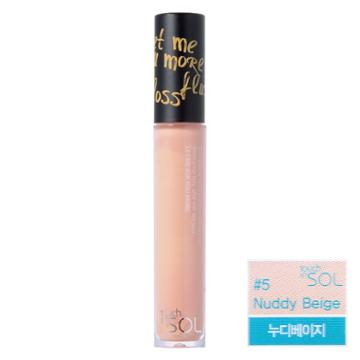 Touch In Sol - Let Me Ask You More Flush Lip Gloss (#5 Nuddi Beige) 1 Pc