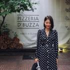Polka-dot Long Flare Dress With Belt Black - One Size