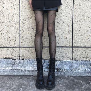 Lettering Tights / Plain Tights