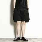 Elastic-waisted Pocket-trim Shorts