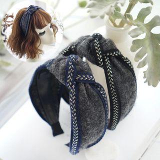 Piped Knot Fabric Headband