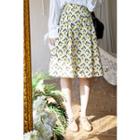Floral A-line Flare Skirt