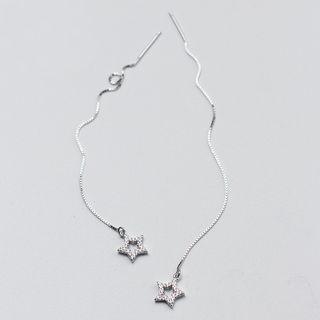 925 Sterling Sliver Star Earring