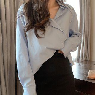 Buttoned-side Long-sleeve Shirt / Skirt (various Design)