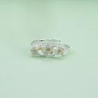 Flower Open Ring Plum Blossom Ring - Silver - One Size