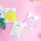 Non-matching Acrylic Letter A & B Dangle Earring