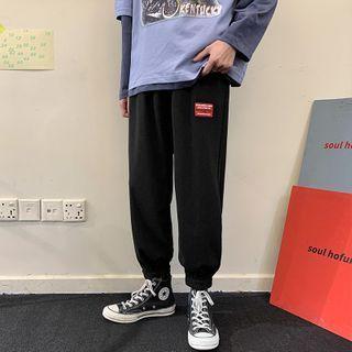 Lettering Patch Sweatpants