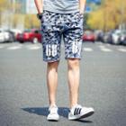 Number Print Camouflage Shorts