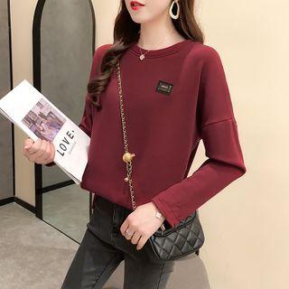 Long-sleeve Printed Fleece Sweatshirt