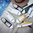 Canvas Lace-up Detail Sneaker Mules