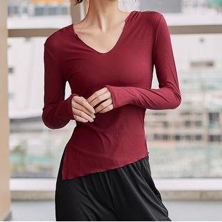 Lettuce Edge Hooded Cropped Sports T-shirt
