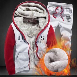 Set: Lettering Hoodie + Drawstring Sweatpants