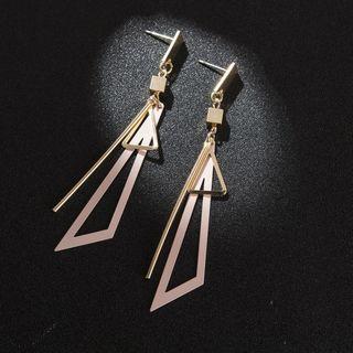 Alloy Triangle & Bar Fringed Earring
