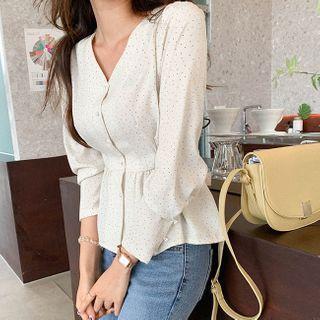 Dotted A-line Blouse