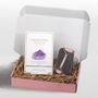 Crystal Mask - Amethyst Crystal Deep Hydration Mask + Natural Rose Quartz Facial Roller Premium Box 5 Pcs + Roller