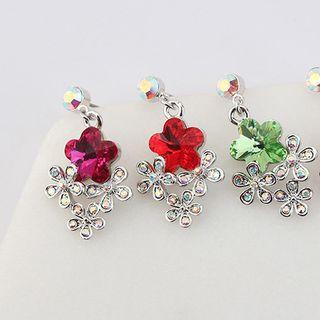Crystal Floral Earring