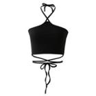 Halter Tie-accent Cropped Camisole Top