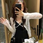 Lace Thin Jacket 1010 - White - One Size