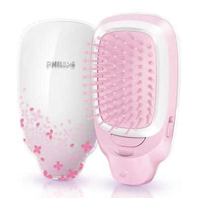 Philips - Easyshine Ionic Styling Brush (#hp4588/00 White & Pink) 1 Pc