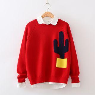 Cactus Print Sweater