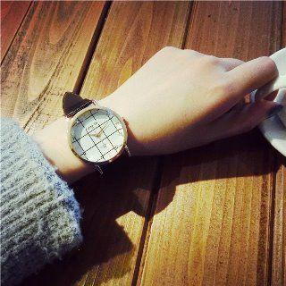 Check Dial Strap Watch