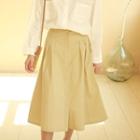 Button-front A-line Skirt As Shown In Figure - One Size