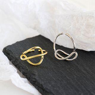 925 Sterling Silver Wirework Open Ring