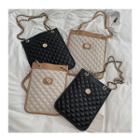 Faux Leather Quilted Tote Bag / Crossbody Bag