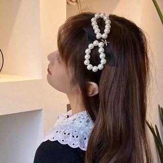 Faux Pearl Acrylic Headband 1 Pc - White - One Size