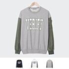 Jacket-sleeve Printed Sweatshirt
