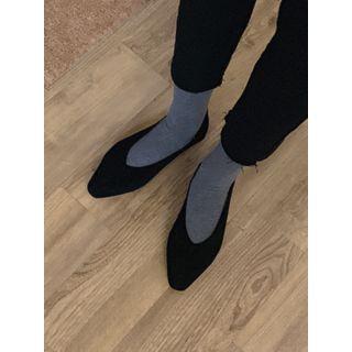 Pointy-toe Faux-fur Flats