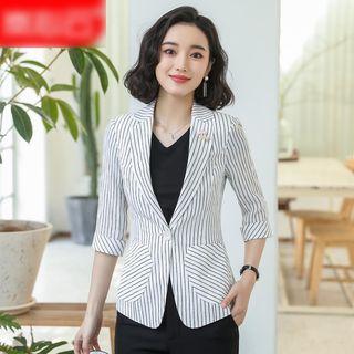 Striped Blazer / Dress Pants / Set