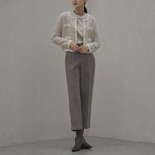Woolen Tapered Dress Pants