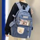 Pvc Panel Pinned Nylon Backpack