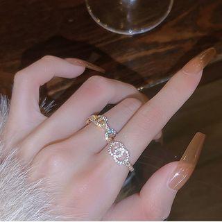 Geometric Alloy Open Ring / Set