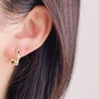 Bamboo Alloy Cuff Earring 1 Pair - Clip On Earrings - Gold - One Size