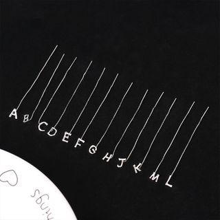 Alphabet Alloy Earring (various Designs)
