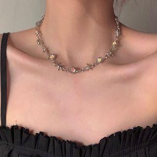 Moonstone Thorn Stainless Steel Choker