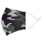 Handmade Water-repellent Face Mask Cover (camouflage)(adult) Black - Adult