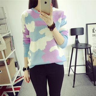 Camouflage-jacquard Sweater