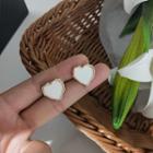 Alloy Heart Stud Earring / Clip-on Earring