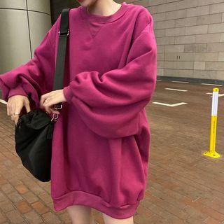 Oversize Plain Sweatshirt