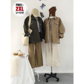 Couple Dual-pocket Cotton Jacket