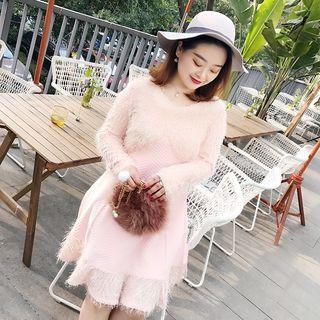 Fleece Long-sleeve Dress