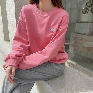 Applique Pullover / Cropped Harem Pants / Set
