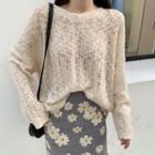 Lace Blouse / Floral Midi Skirt