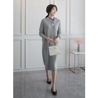 Round-neck Midi Dress