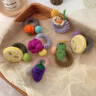 Felt Vegetable Coil Hair Tie