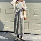 Floral High-waist Medium Long A-line Skirt