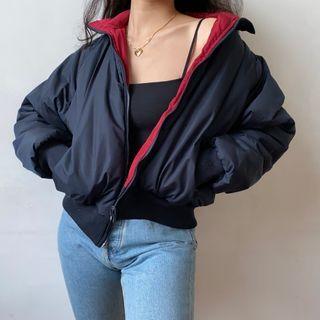 Two-way Stand-collar Cotton Jacket